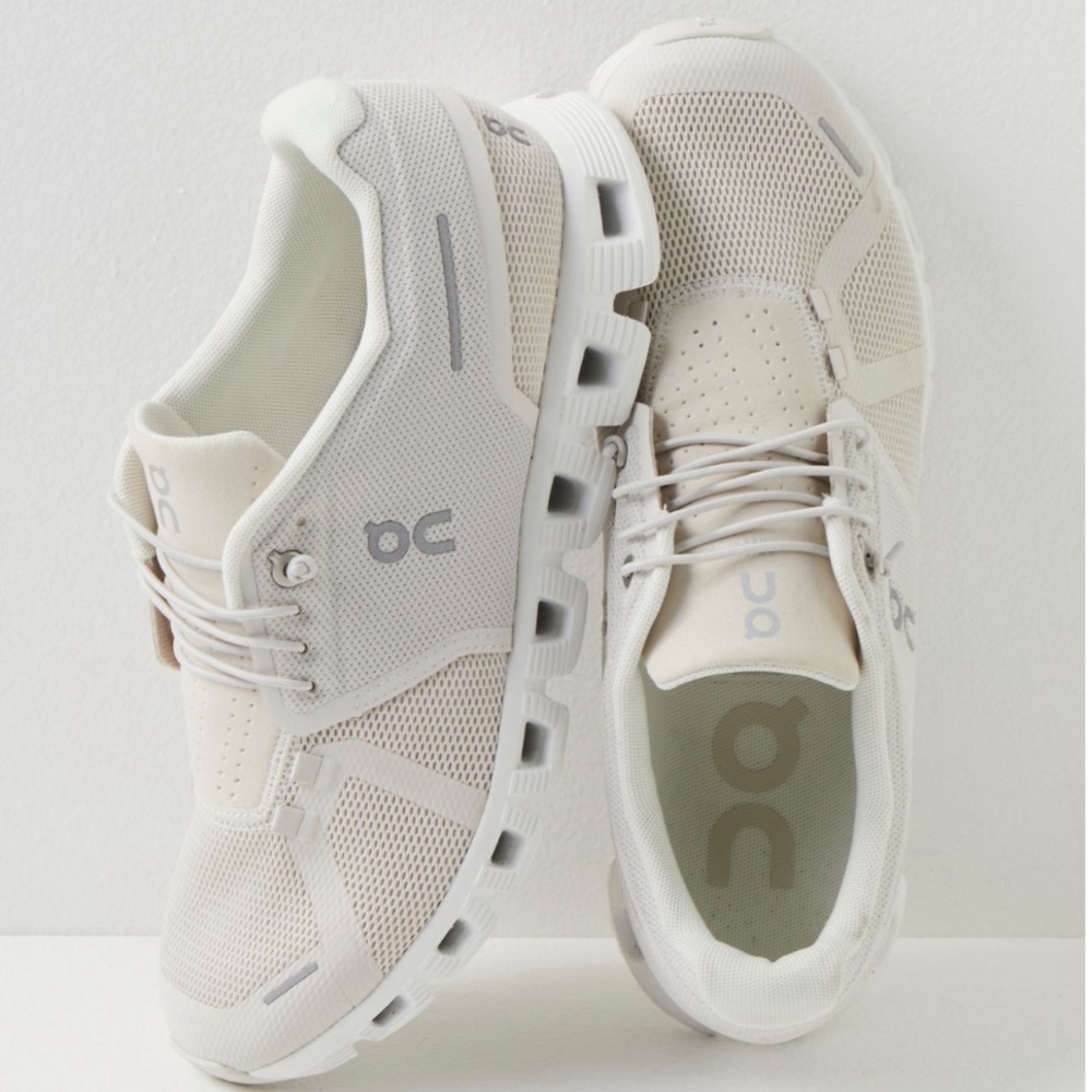 ON cloud 5 sneakers - pearl white